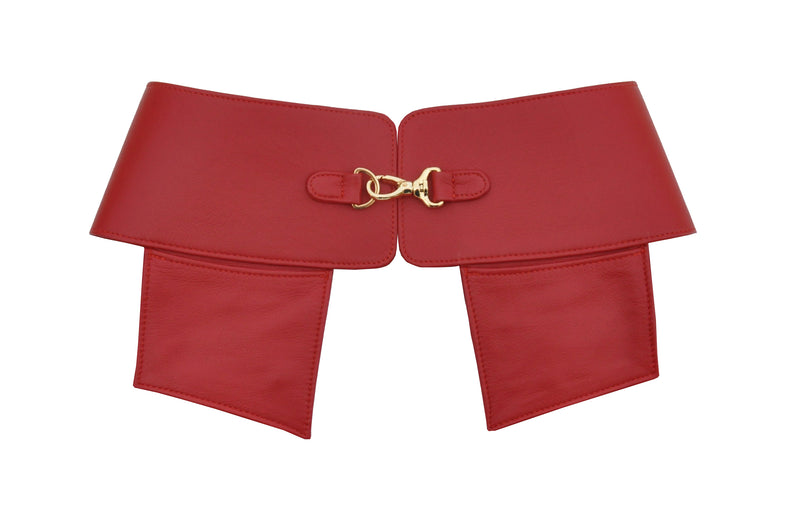 Boardroom Pocket Belt in Lipstick Red
