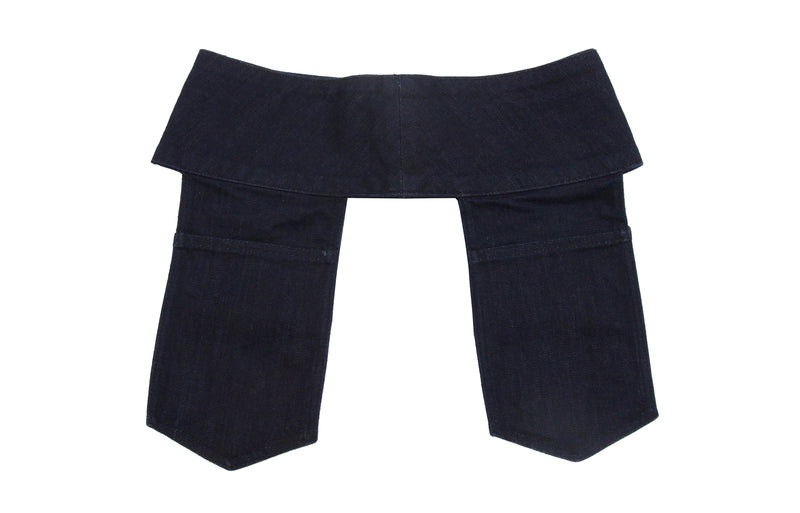 Denim Pocket Belt: Jacqui style in Indigo
