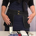 Denim Pocket Belt: Meredith style in Black
