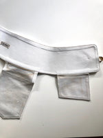 Boardroom Pocket Belt in Electric White - SAMPLE size 2