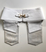 Boardroom Pocket Belt in Electric White - SAMPLE size 2