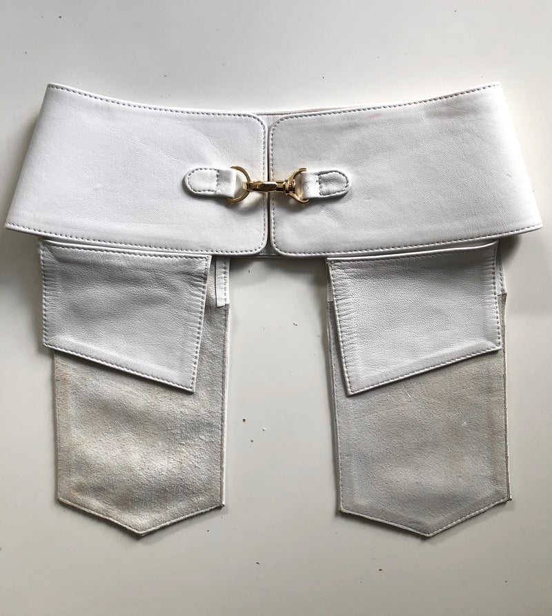 Boardroom Pocket Belt in Electric White - SAMPLE size 2