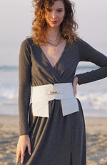 Boardroom Pocket Belt in Electric White - SAMPLE size 2