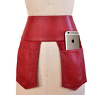 Boardroom Pocket Belt in Lipstick Red
